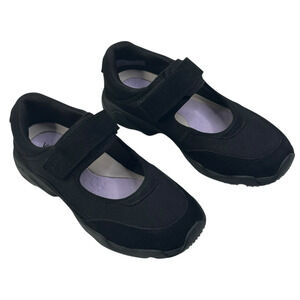 Vionic Walk Slim Giselle Womens Black Mary Jane Sneakers Size 7.5 Wide New $140